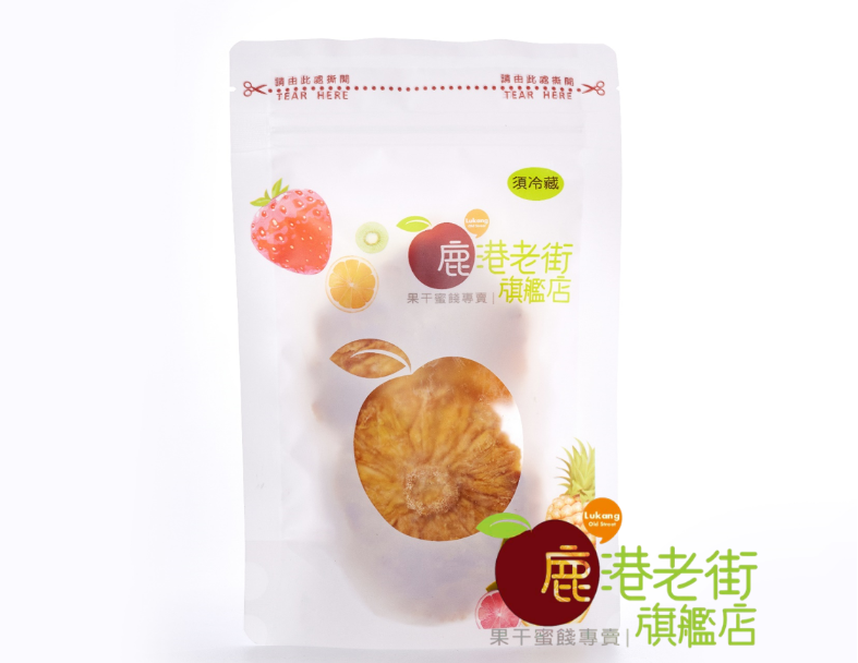 台灣鳳梨乾(花)(無糖)(微酸甜）